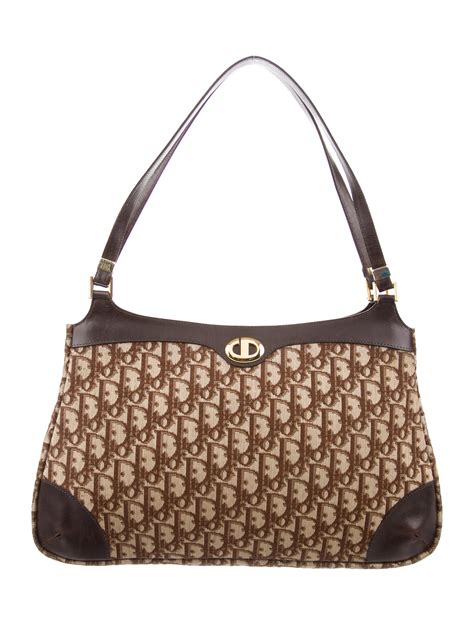 christian dior bag brown|authentic christian dior shoulder bag.